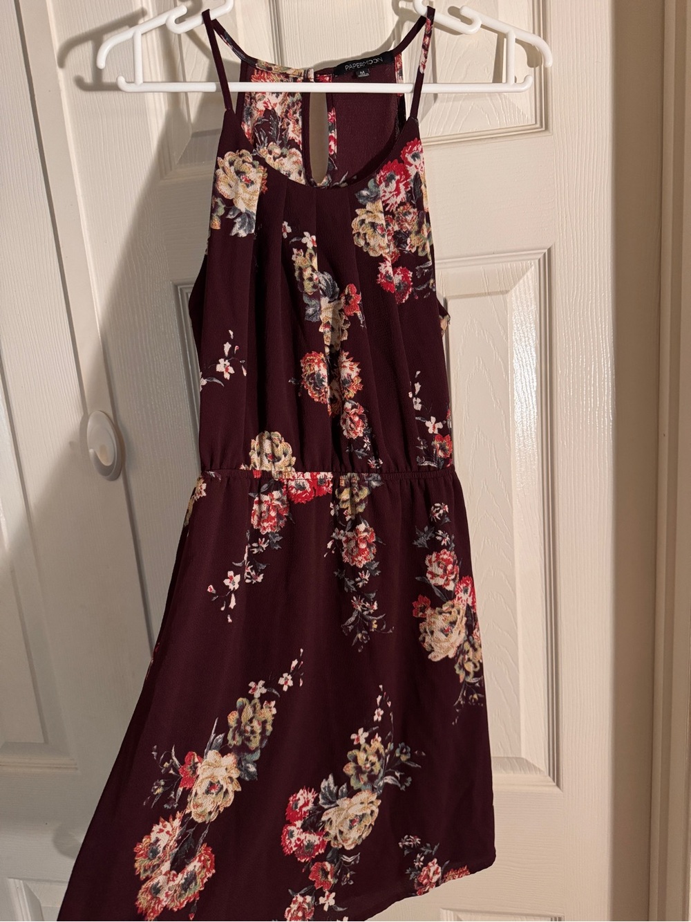 Papermoon Floral Dress in Burgundy